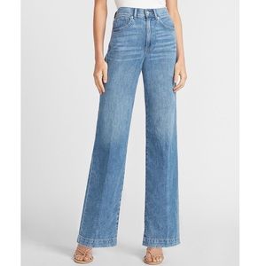 Express High Waisted Lightweight Wide Leg Jeans